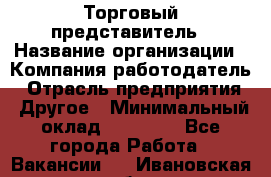 Торговый представитель › Название организации ­ Компания-работодатель › Отрасль предприятия ­ Другое › Минимальный оклад ­ 23 000 - Все города Работа » Вакансии   . Ивановская обл.